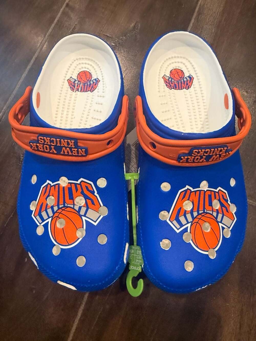 Crocs NBA New York Knicks Classic Clog Size M6 W8 Blue Orange New